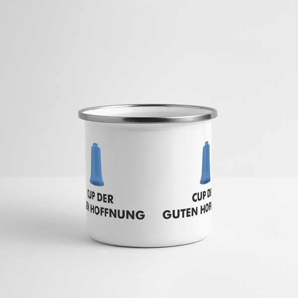 Emaille mok "Cup der guten Hoffnung"