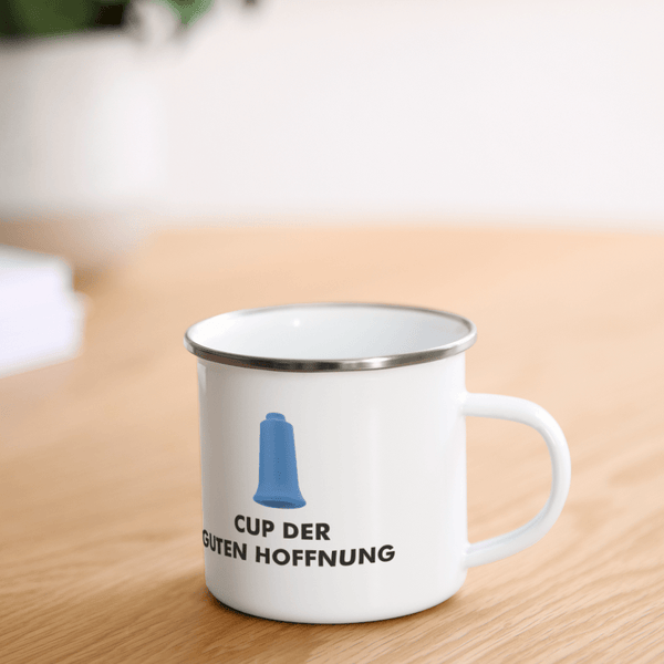 Emaille mok "Cup der guten Hoffnung"